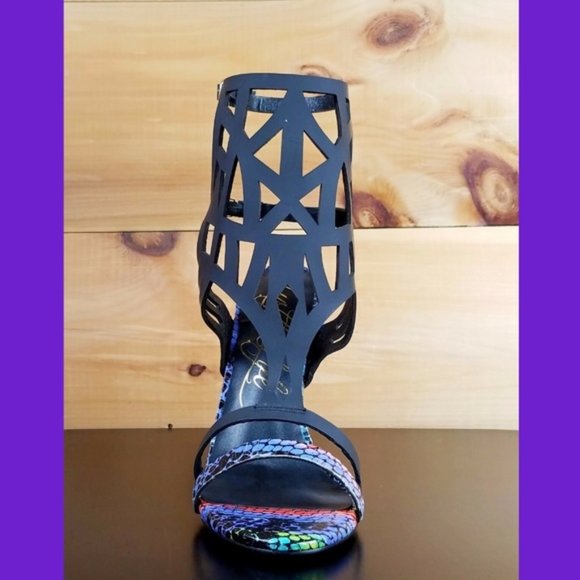 Lust For Life Fusion Black Multi 4.75" High Heel Shoes - Picture 4 of 5